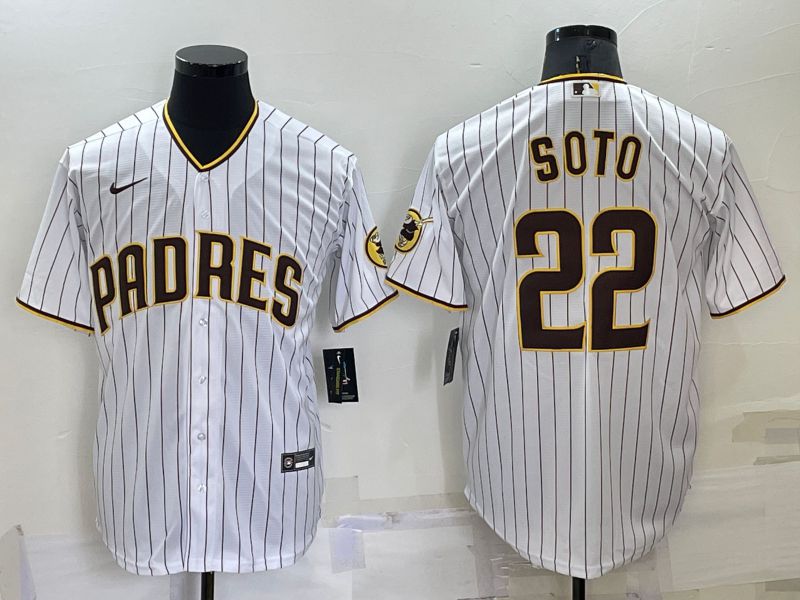 Men San Diego Padres #22 Soto White Game Nike 2022 MLB Jersey